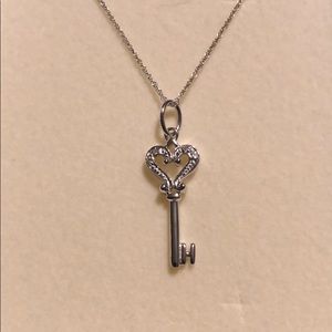 NEW! Diamond Accent Key Necklace